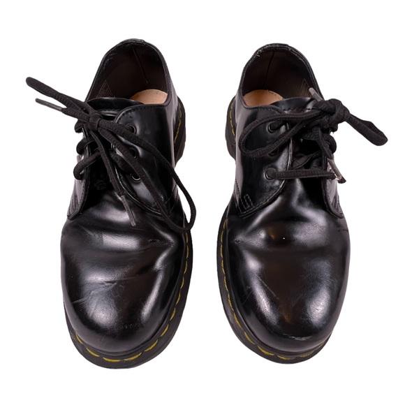 DR MARTENS VINTAGE WOMENS/MENS OXFORDS BLACK SIZE 8 WOMENS MENS 7 - Picture 2 of 6
